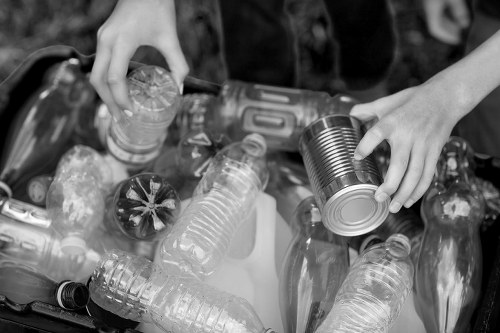 House clearance team organizing items in a West Ham property