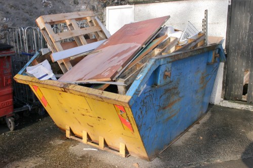 Recycling and donation during house clearance in West Ham