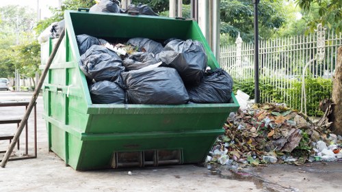 Smart waste bins equipped with sensors in West Ham